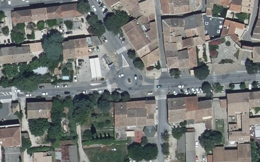 Vue aérienne du Rond-Point Clémentine