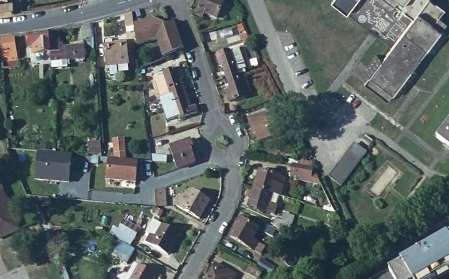 Vue aérienne du Rue des Prés Fleuris
