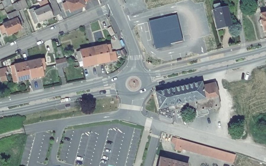 Vue aérienne du Rue de Phalsbourg