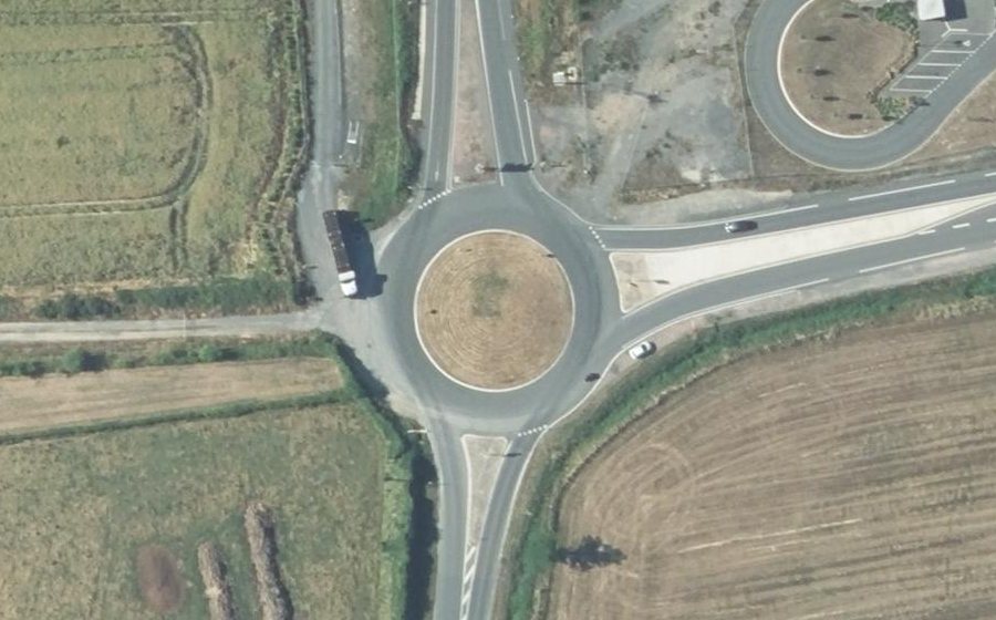 Vue aérienne du Rond-Point la Fontaine