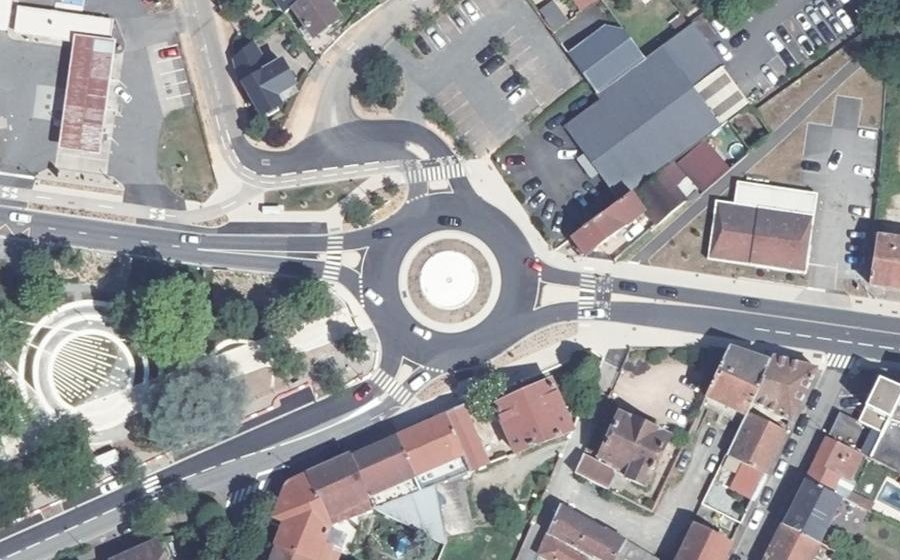 Vue aérienne du Rond-Point de la République