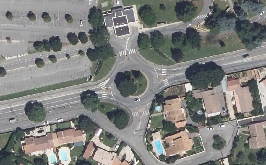 Vue aérienne du Boulevard du Maréchal Juin
