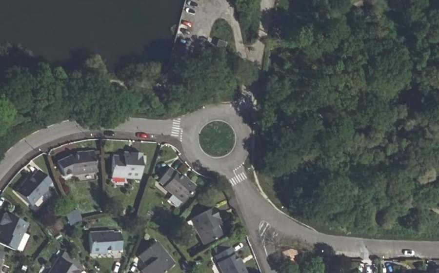 Vue aérienne du Rond-Point du Four à Pain