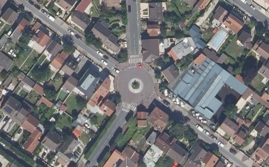 Vue aérienne du Place Seknagi