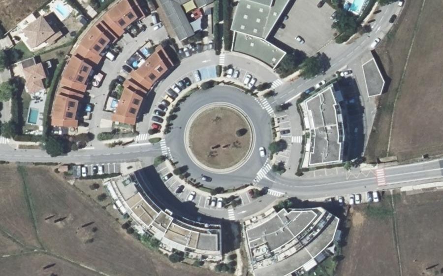 Vue aérienne du Rond-Point des Grenadiers