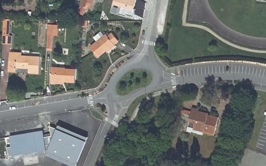 Vue aérienne du Rue du Stade