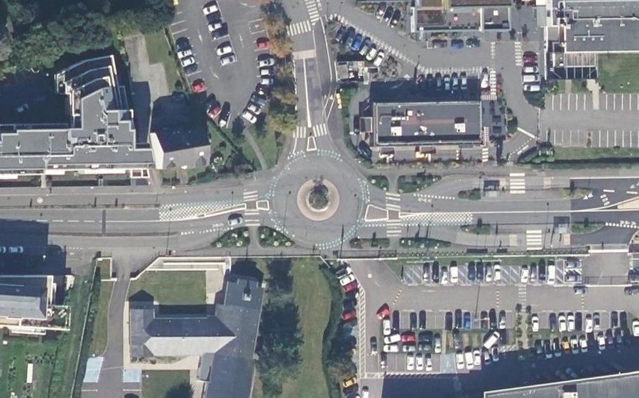 Vue aérienne du Rond-Point du Taillis
