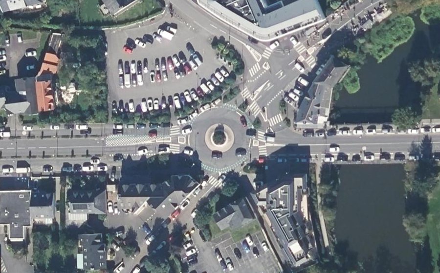Vue aérienne du Place Sévigné