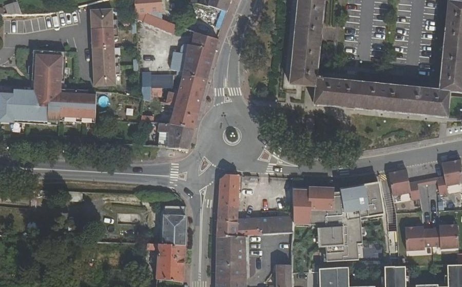 Vue aérienne du Rond-point anonyme n°50002785