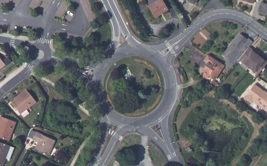 Vue aérienne du Rond-Point de la Vallée