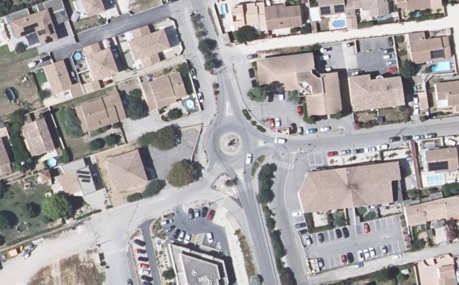 Vue aérienne du Rond-point anonyme n°50006048