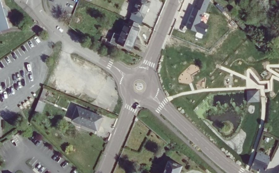 Vue aérienne du Rond-Point Locust Valley