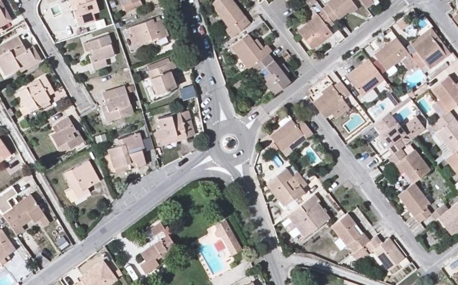 Vue aérienne du Rond-point anonyme n°50030042