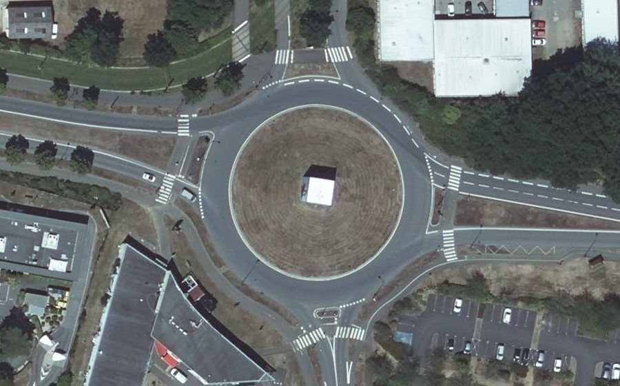 Vue aérienne du Rond-point anonyme n°5003008