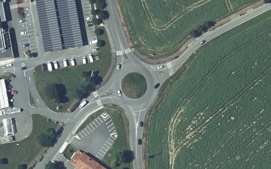 Vue aérienne du Rond-Point