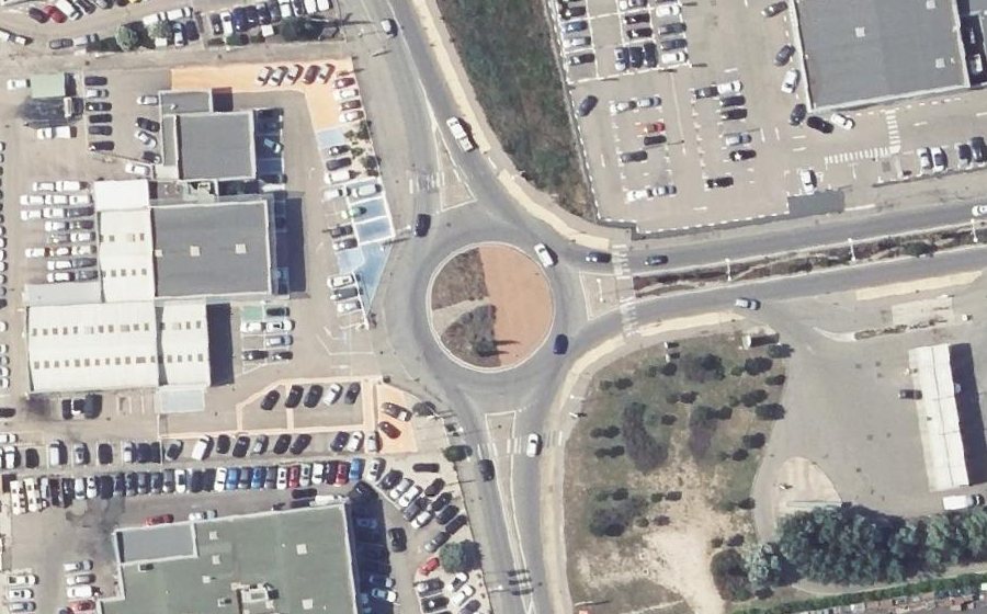 Vue aérienne du Rond-Point Alain Mimoun