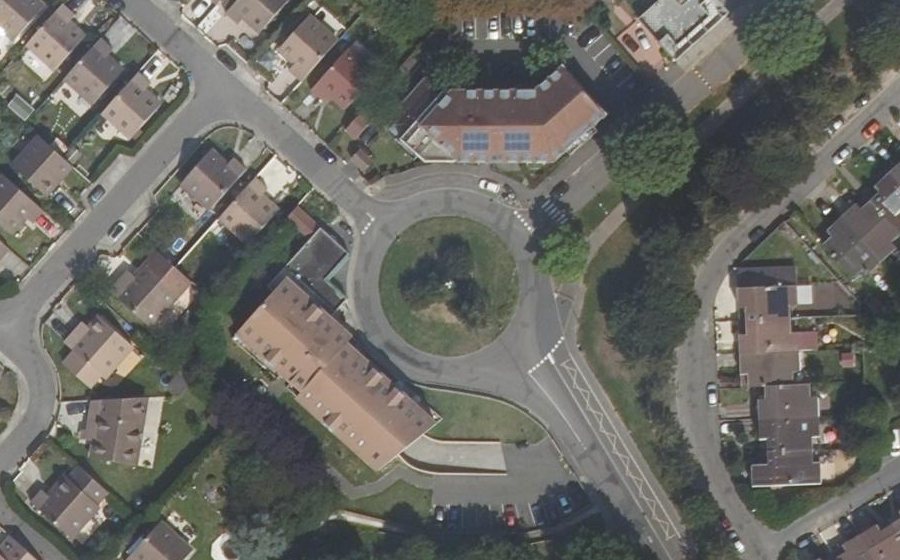 Vue aérienne du Place de la Thuillerie