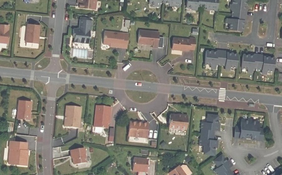 Vue aérienne du Avenue de la Haie Hue