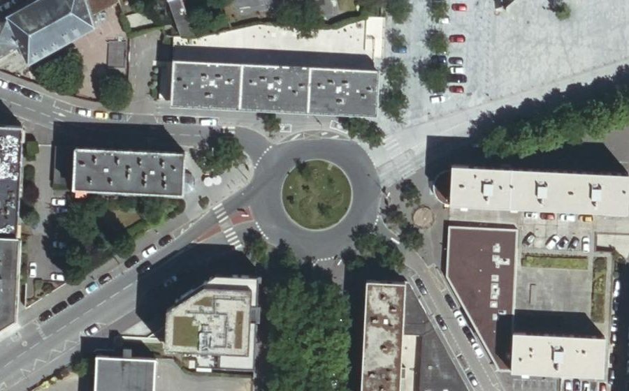 Vue aérienne de la Place Pierre Naze