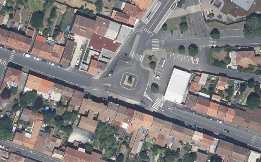 Vue aérienne du Place des Blanchettes