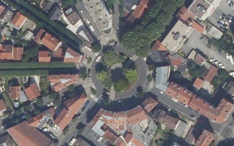 Vue aérienne du Place du Général Leclerc