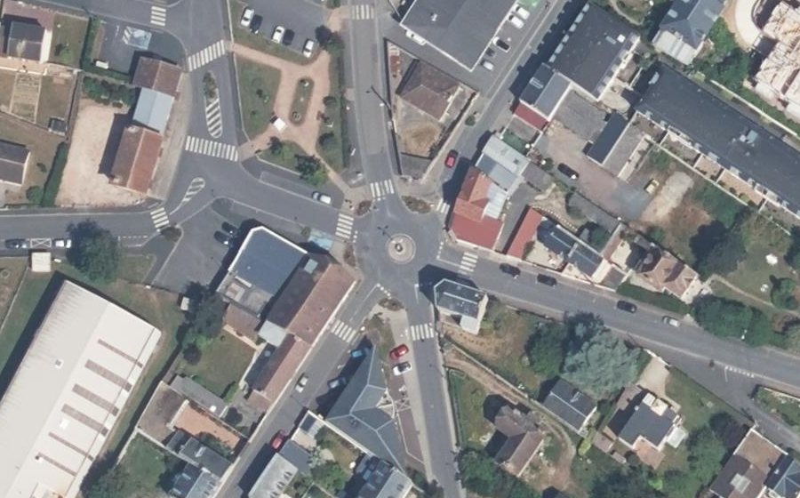 Vue aérienne du Place de l'Étoile
