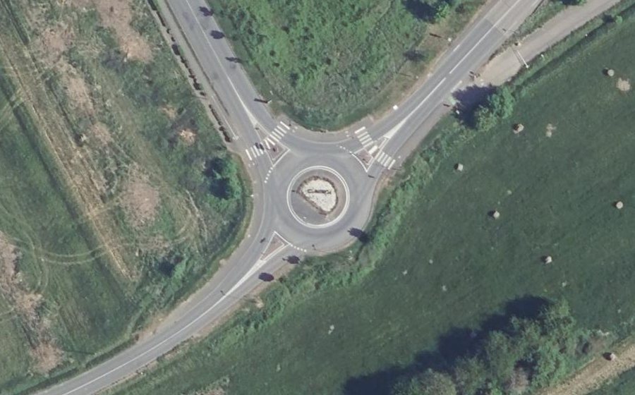 Vue aérienne du Rue d'Uckange