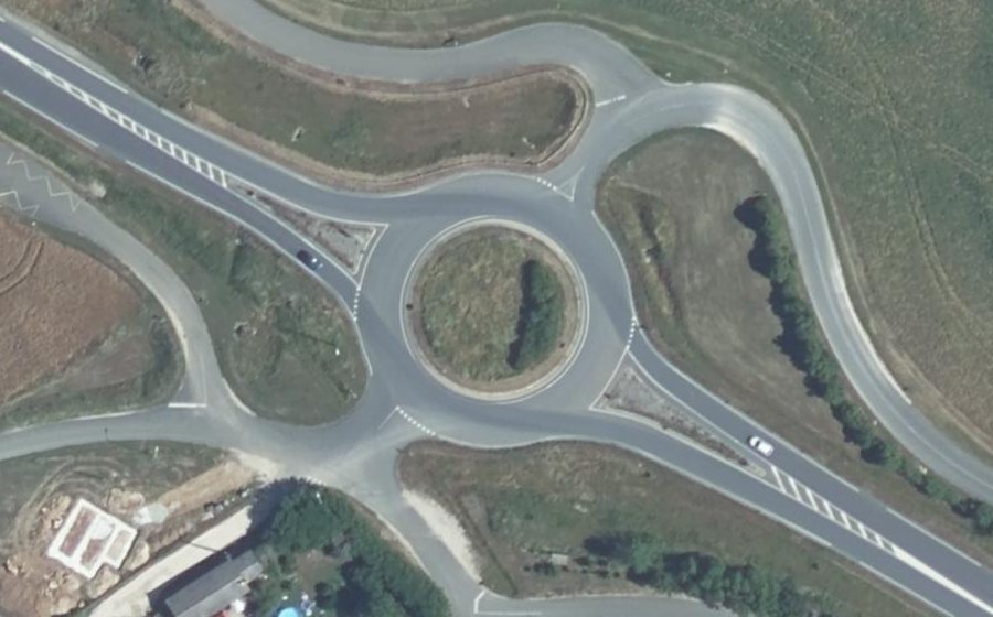 Vue aérienne du Rond-point anonyme n°5042115