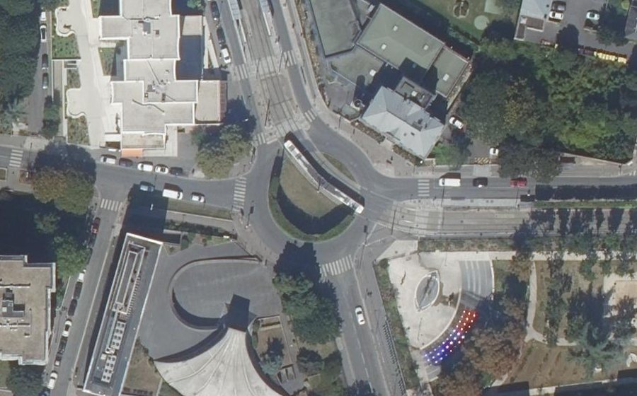 Vue aérienne du Place de la Libération