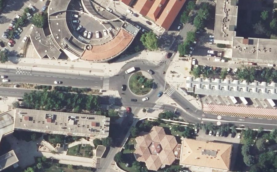 Vue aérienne du Rond-Point Joret