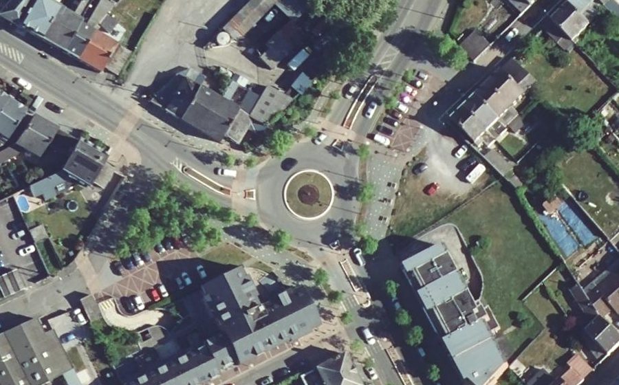 Vue aérienne du Rond-Point Gambetta
