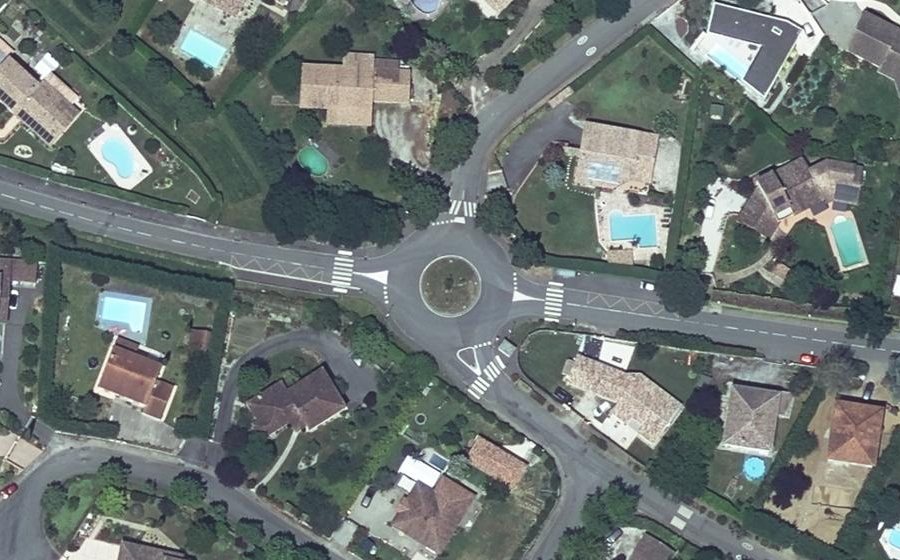 Vue aérienne du Rond-point de Terrefort