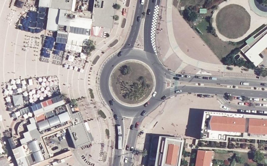 Vue aérienne du Rond-Point Henri Frenay
