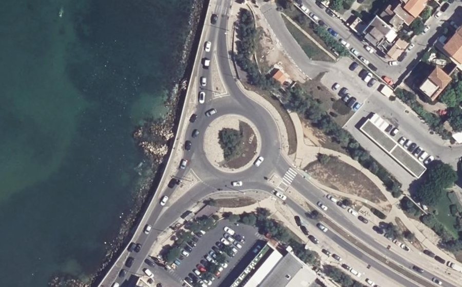 Vue aérienne du Rond-Point Jean Roumilhac