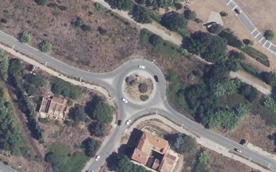 Vue aérienne du Rond-Point Jean Devos