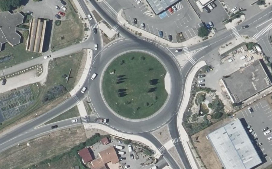 Vue aérienne du Carrefour Vieux-les-Asfeld