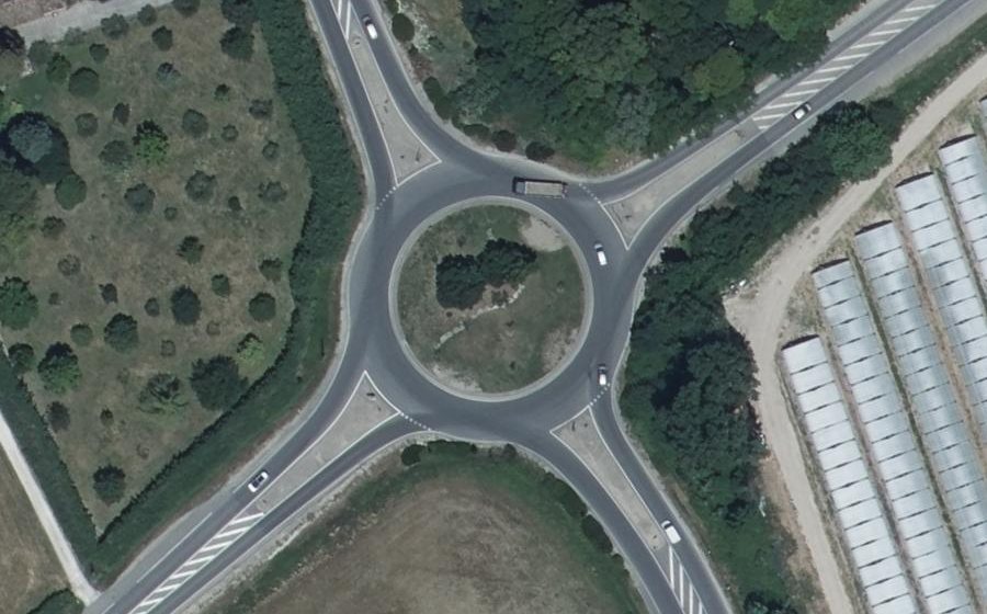 Vue aérienne du Rond-point anonyme n°5053698