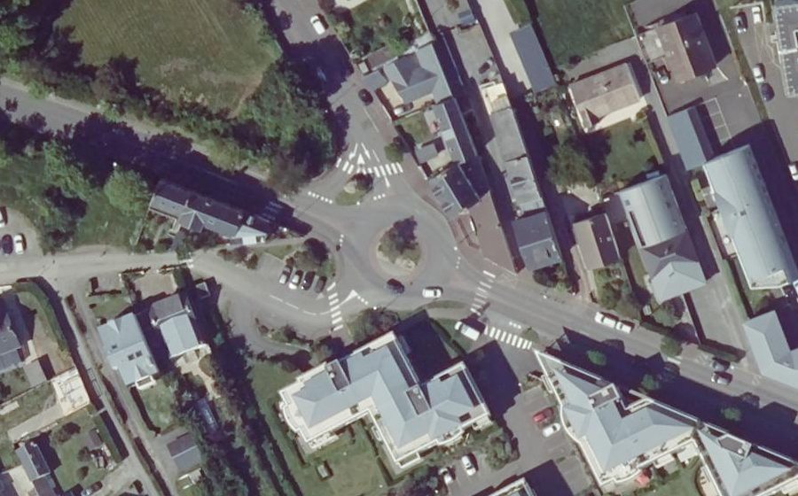 Vue aérienne du Rond-Point de Saint-Gaud