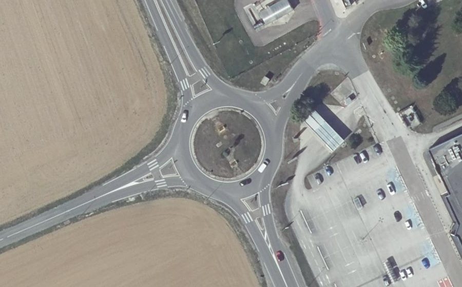Vue aérienne du Rond-point anonyme n°5055836