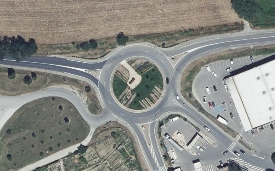 Vue aérienne du Rond-point anonyme n°5055977