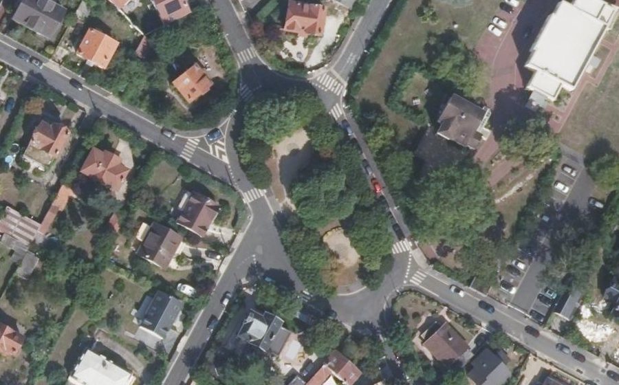 Vue aérienne de la Place Camille Fouinat