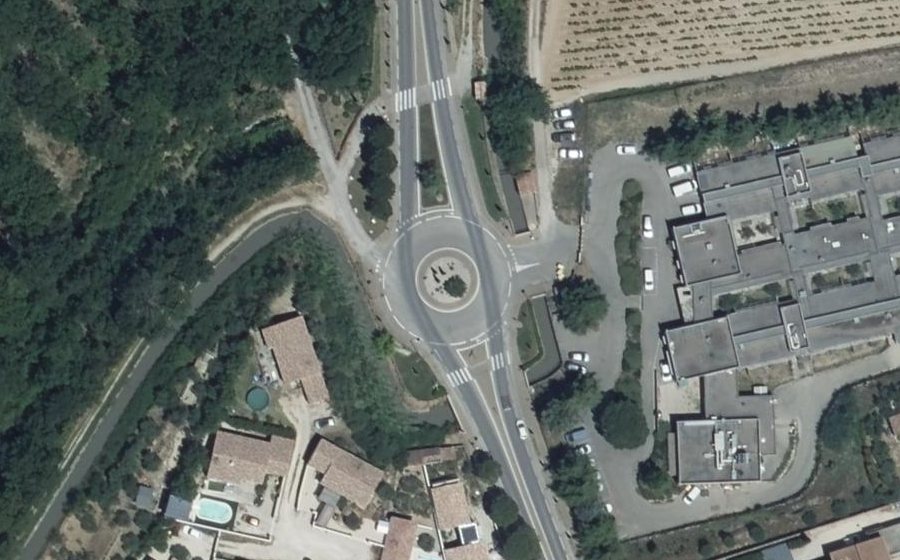 Vue aérienne du Avenue Joseph Roumanille