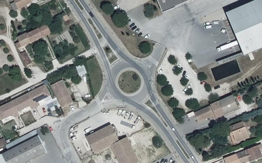 Vue aérienne du Avenue du Majoral Jouve