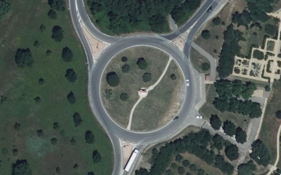 Vue aérienne du Route de Violès
