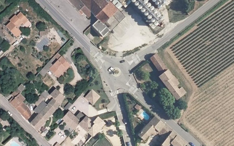 Vue aérienne du Rond-point anonyme n°5060559