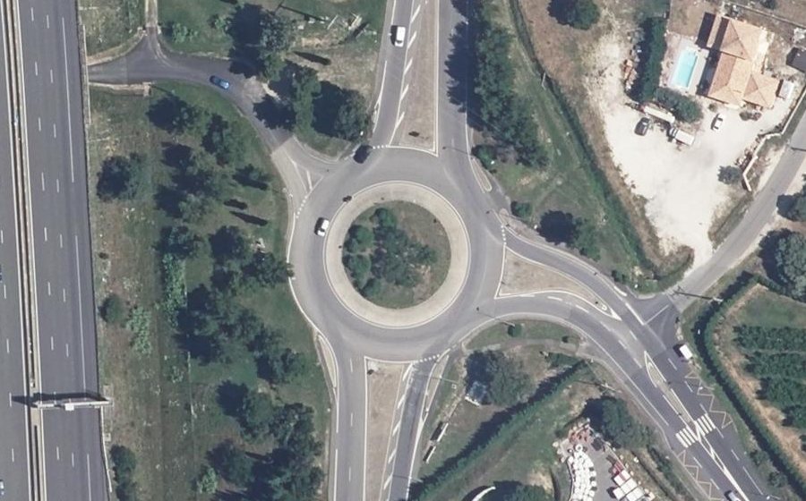 Vue aérienne du Rond-Point Eltmann-Gerflor