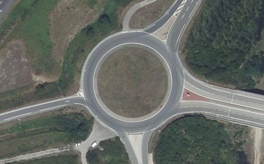 Vue aérienne du Rond-point anonyme n°5067504
