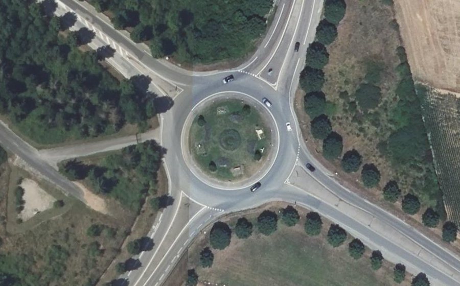 Vue aérienne du Rond-point anonyme n°5068737
