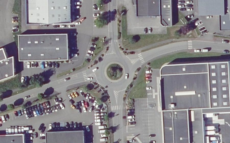 Vue aérienne du Rond-point anonyme n°5069202