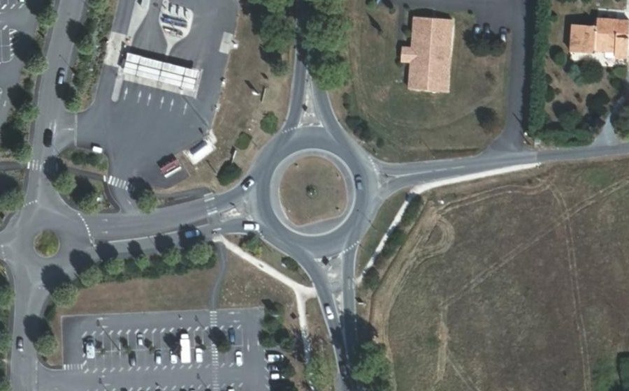 Vue aérienne du Avenue du 57e Régiment d'Infanterie